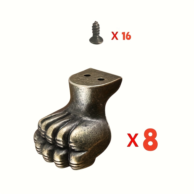 Furniture Hardware Antique - 8 pièces de pieds décoratifs antiques