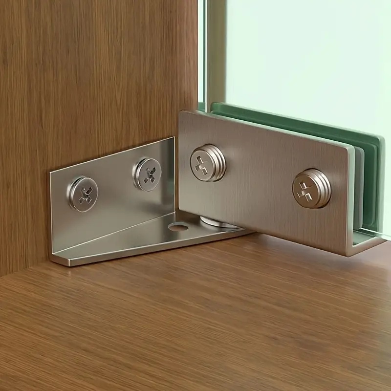 2 charnières de porte en verre - Furniture Hardware Display avis et prix