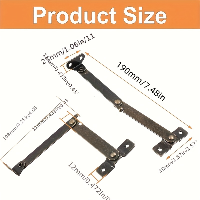 Lot de 2 charnières de support - Furniture Hardware Antique avis et prix