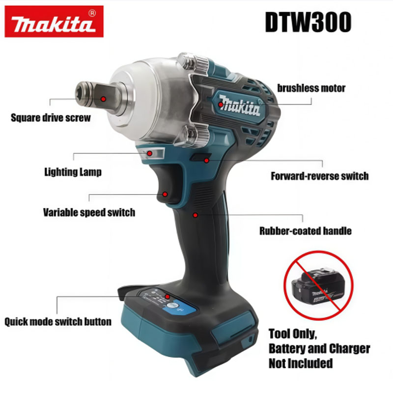 Clé à chocs sans fil Makita DT - Makita Drill Dtw300 avis et prix
